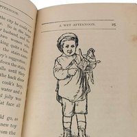 1884 Illustrated Children's Book, Antique Kids Story, Wet Afternoon, Dodd Mead, Collectible Children's Literature