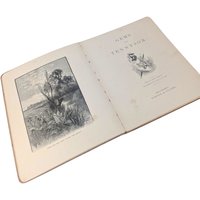 1888 Tennyson Poetry Book, Antique Illustrated Verse, Gems from Tennyson, Hammett Billings Art, Porter Coates, Literary Collectible
