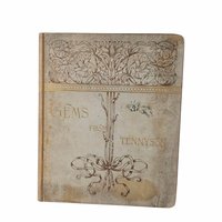 1888 Tennyson Poetry Book, Antique Illustrated Verse, Gems from Tennyson, Hammett Billings Art, Porter Coates, Literary Collectible