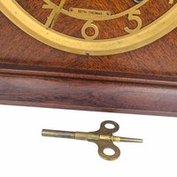 Vintage Seth Thomas Mantel Clock, Wood Case Console Clock, Non-Working Vintage Clock with Key, Home Decor