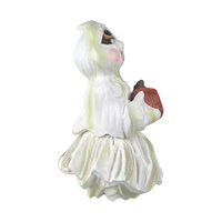Vintage Holland Mold Ceramic Ghost Light, Halloween Decor, Jack O'Lantern, Ghost with Pumpkin, Collectible Figurine