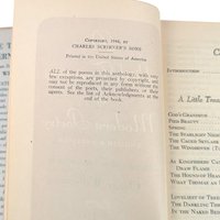 Vintage 1946 A Little Treasury of Modern Poetry, Oscar Williams Hardcover, 20th Century Poems Anthology, Classic Scribner's Book Decor