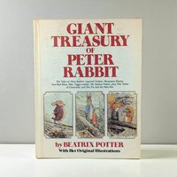 1980 Giant Treasury Peter Rabbit, Beatrix Potter Hardcover, Vintage Children's Book, Nursery Decor, Gift for Baby