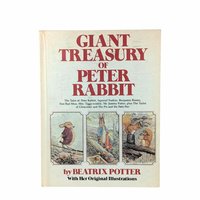 1980 Giant Treasury Peter Rabbit, Beatrix Potter Hardcover, Vintage Children's Book, Nursery Decor, Gift for Baby