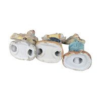 Set of 3 Vintage Ceramic Clown Figurines, Clown Collectibles, Whimsical Decor, Circus Clowns, Unique Gift