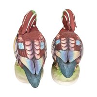 Vintage Lefton Ceramic Wood Ducks, Male & Female Pair, KW 139A/KW 139B, Hand-Painted, Collectible Figurines, Bird Decor