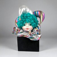 Vintage Victoria Ashlea Bette Ball Jester Music Box, Musical Figurine, Collectible, Plays Music Box Dancer, Unique Gift