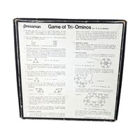 Vintage Tri-Ominos Game, The Triangle Game by Pressman, Complete with Instructions, Strategy Game, Family Game Night