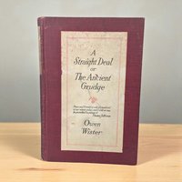 1920 Owen Wister "A Straight Deal": Antique American West Literature