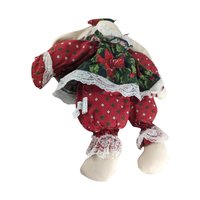 Ganz Heritage Plush Bunny Pair: Vintage Christmas Rabbit Stuffed Animals