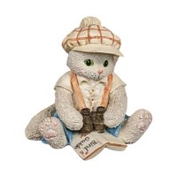 Enesco Calico Kittens Figurines: "Thanks for Guiding Us" & "I'm Lost Without You" With Boxes