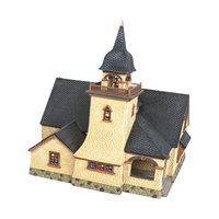 Dept 56 "Chapel on the Hill" Church: Vintage 1998 Seasons Bay Lighted Building