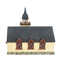 Dept 56 "Chapel on the Hill" Church: Vintage 1998 Seasons Bay Lighted Building