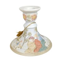 Lefton Christopher Collection Candle Holder Pair: Vintage Nativity Christmas Decor (03430)