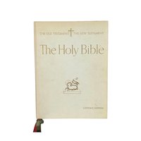 Vintage 1960 Catholic Holy Bible: Illustrated Old & New Testament