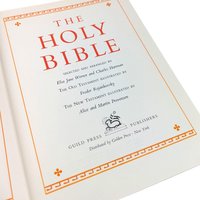 Vintage 1960 Catholic Holy Bible: Illustrated Old & New Testament