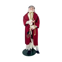 Vintage Dept 56 Scrooge Doll, 19.5" Dickens Caroler Figurine, Collectible Christmas Decor, Gift for Dickens Fan, Holiday Display