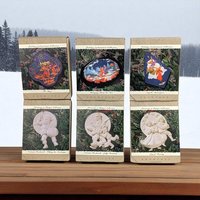 Vintage 1993 Hallmark Holiday Enchantment Ornaments - Set of 6 with Boxes - Christmas Decor