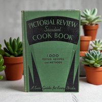 1931 Pictorial Review Standard Cookbook | Vintage Cookbook | 1000 Recipes | Gift for Bride | Kitchen Decor