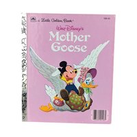 Set of 4 Vintage Little Golden Books, Disney Lady, Hansel & Gretel, Mother Goose, The Little Engine That Could, Children's Story Collection