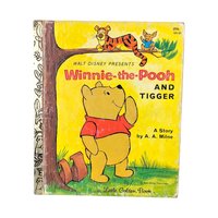 Vintage Little Golden Book Set, Winnie the Pooh, Mother Goose, Bert's Inventions, Road Runner, Children's Story Collection, Classic Reads