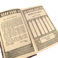 1923 Marian Grey Antique Novel by Mary J. Holmes - Collectible Literature
