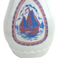 Vintage Decanter Set, 1963 Jim Beam Sailing Ship Decanter, Liberty Bell Decanter, Collectible Decanters, Barware, Home Decor, Gift for Him