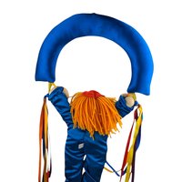 Vintage 1984 Dakin Plush Clown Rainbow Wall Hanging | Nursery Decor | Children's Room Decor | 80s Toy | Clown Collectible