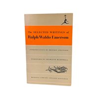 1950 The Selected Writings of Ralph Waldo Emerson, Modern Library College Edition, Softcover Book, Classic Literature
