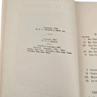 1916 Antique Wartime Novel, Mr. Britling Sees It Through, H.G. Wells, WWI Era Literature, Vintage Hardcover, The Macmillan Company