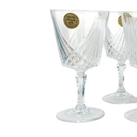 Vintage Crystal D'Arques Water Goblets, Set of 6, Taille Combourg, 25.5cl, French Crystal Glasses, Elegant Tableware, Gift for Entertaining
