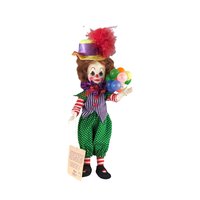 Vintage Effanbee Here Comes The Clowns Clarence Figure, 11 Inch Clown Doll, Collectible Clown Figurine, Gift for Clown Collector