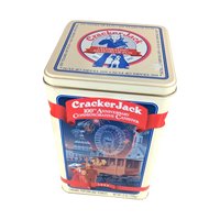 Vintage Cracker Jack Collectibles, 1993 100th Anniversary Tin & 1999 Ornaments, Nostalgic Candy Memorabilia, Gift for Collectors
