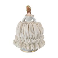 Vintage Reine Handarbeit Porcelain Lady Reading Figurine, German Porcelain, Reading Woman Statue, Gift for Book Lover, Vintage Home Decor