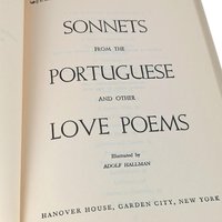 1954 Sonnets from the Portuguese: Illustrated Love Poems, Collectible Hardcover