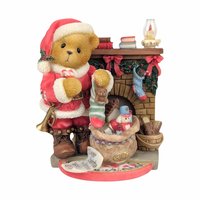 Your Choice Vintage Cherished Teddies Figurine: 1990s Enesco Christmas Bear, Holiday Collectible
