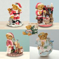 Your Choice Vintage Cherished Teddies Figurine: 1990s Enesco Christmas Bear, Holiday Collectible
