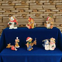 Vintage 90s Cherished Teddies Figurine: Enesco Collectible Bear Decor