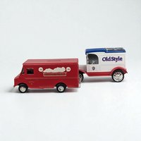 Vintage Diecast Banks - ERTL Jim Beam & Old Style Trucks - With Boxes