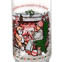 Vintage 1982 Coca Cola Holly Hobbie Christmas Glasses - Set of 3