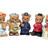 Vintage Homco Ceramic Bear Figurines: International Cultures Set