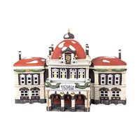 1989 Dept 56 Victoria Station, Dickens Village Building, Lit Christmas Village Display, Holiday Decor, Collectible Building