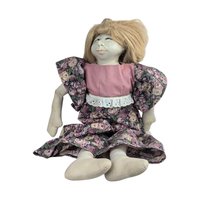 1970s Barbara Lorin Folk Art Doll Pair