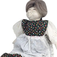 1970s Barbara Lorin Folk Art Doll Pair