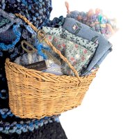 Gretchen Lima Folk Art Doll: Signed Vintage Textile Doll, 1989