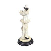 Vintage Resin Art Deco Lady Figurine, Elegant Woman Sculpture, Decorative Art, Collectible Figurine, Art Deco Style Statue