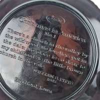 1970 Fenton Glass Christmas Plate: Little Brown Church Winter Scene