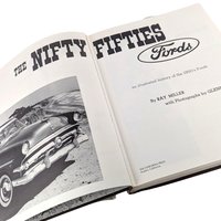 1987 Nifty Fifties Fords Book, Ray Miller, Glenn Embree Photos, Hardcover, 1950s Ford History, Classic Car Book, Automobile Enthusiast Gift