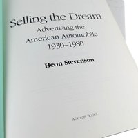 1995 Selling the Dream Car Advertising Book, Heon Stevenson, Hardcover, American Auto Ads, Vintage Car Marketing, Automobile History Book