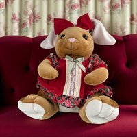 Vintage Velveteen Rabbit Plush: 1985 Commonwealth Christmas Bunny